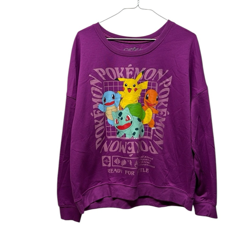 Pokémon purple Fuchsia Pullover sweatshirt Women’s size large